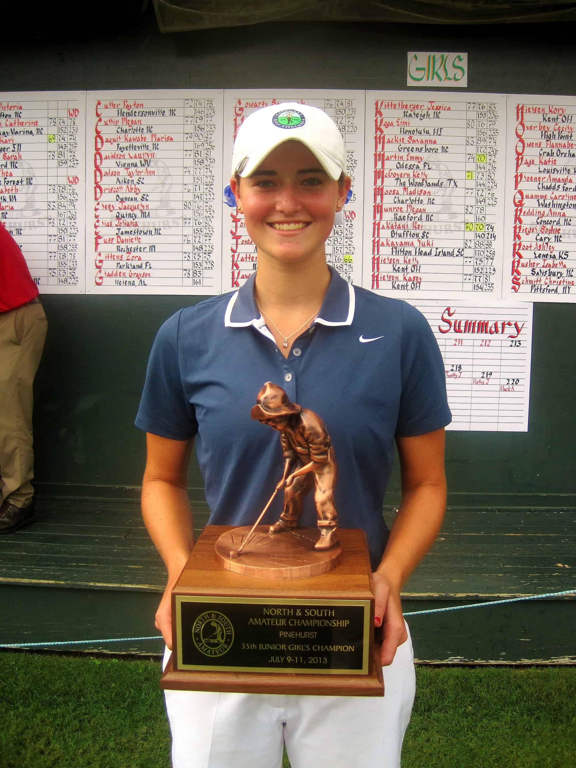 Concord’s Anna Redding wins the 35th North & South Junior Girls Championship.