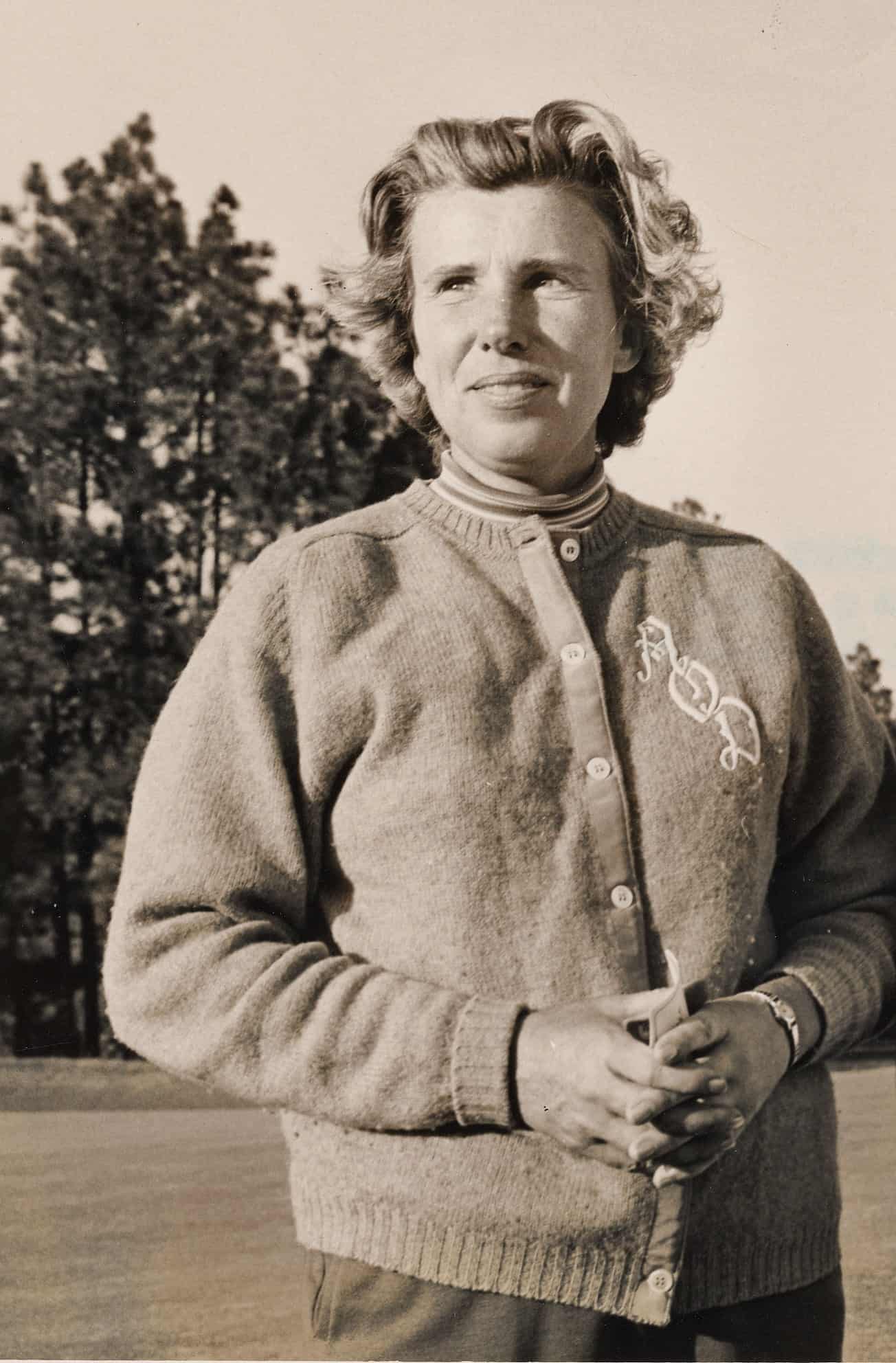 Alice Dye at Pinehurst in the 1960s. (Photo courtesy of the Tufts Archives.)