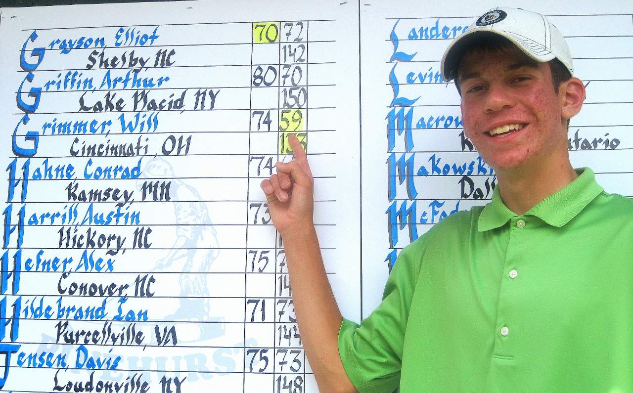 On July 10, 2013, a then 16-year-old Will Grimmer shot the only known 59 in Pinehurst history at the North & South Junior.