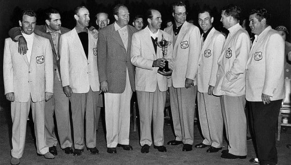 The 1951 United States Ryder Cup team.