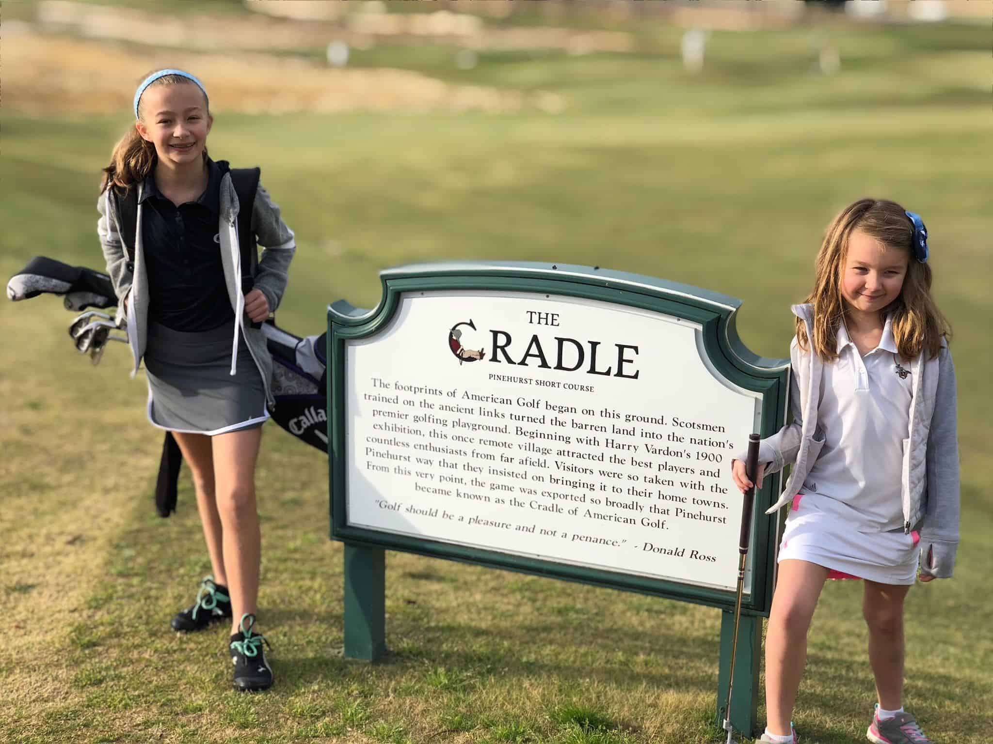 Mimi and Reese Cook at The Cradle at Pinehurst in March 2018.