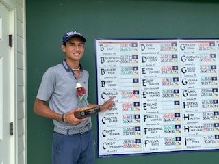 Ricky Castillo was the 2019 North & South Amateur Medalist in June.