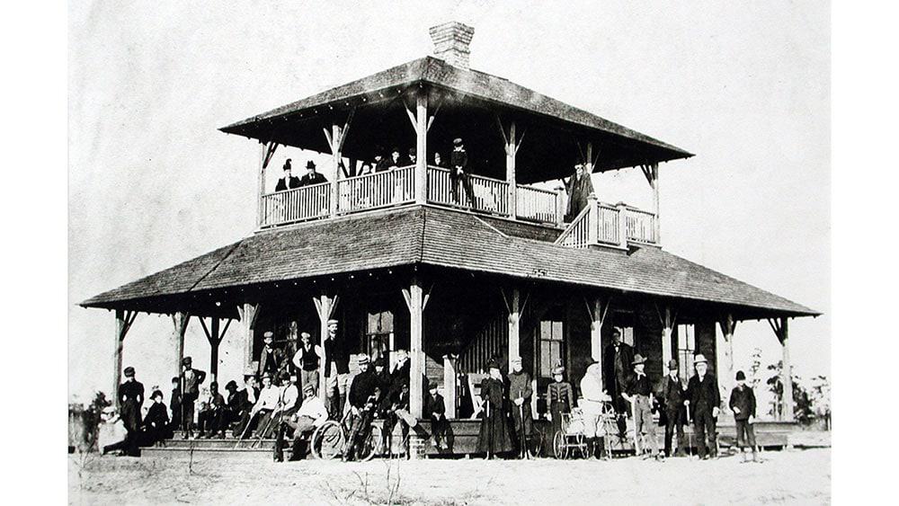 Pinehurst’s original clubhouse, designed in 1898, served as inspiration for The Nest.