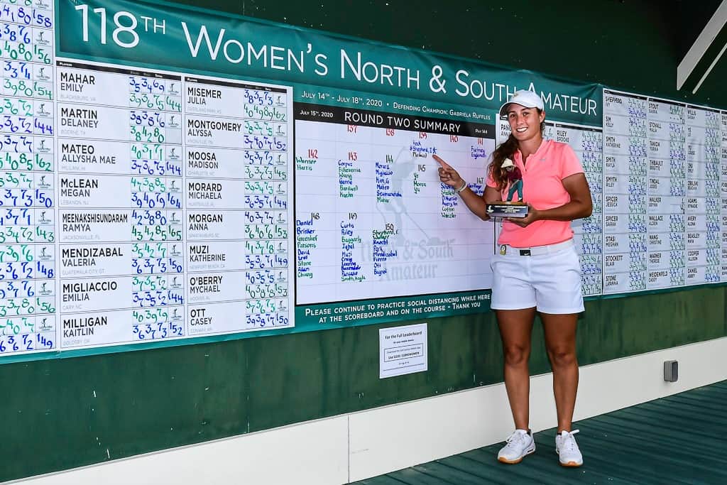 Ivy Shepherd won North & South Medalist honors after a playoff with her good friend Rachel Heck.