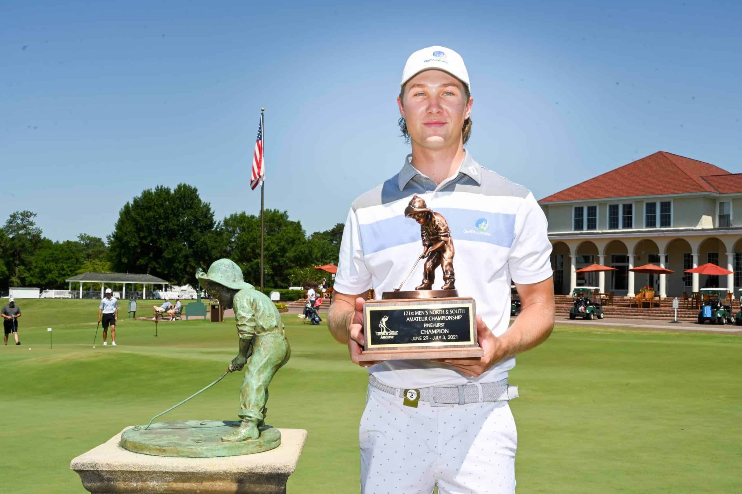 121st North & South Amateur Champion Louis Dobbelaar. (Photo by John Patota)