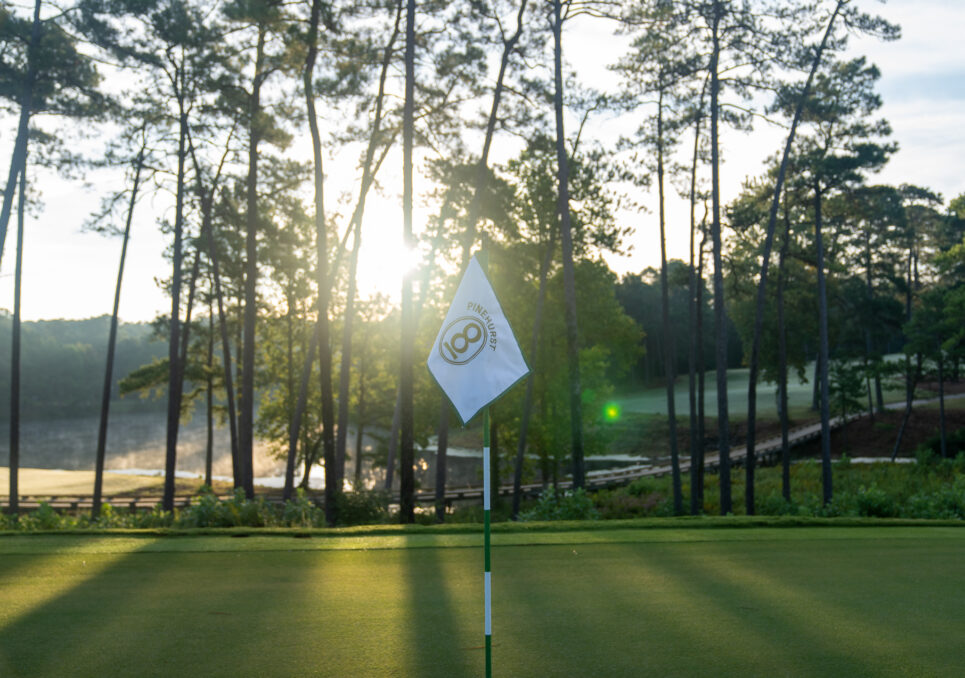 The new flags at Pinehurst No. 8.