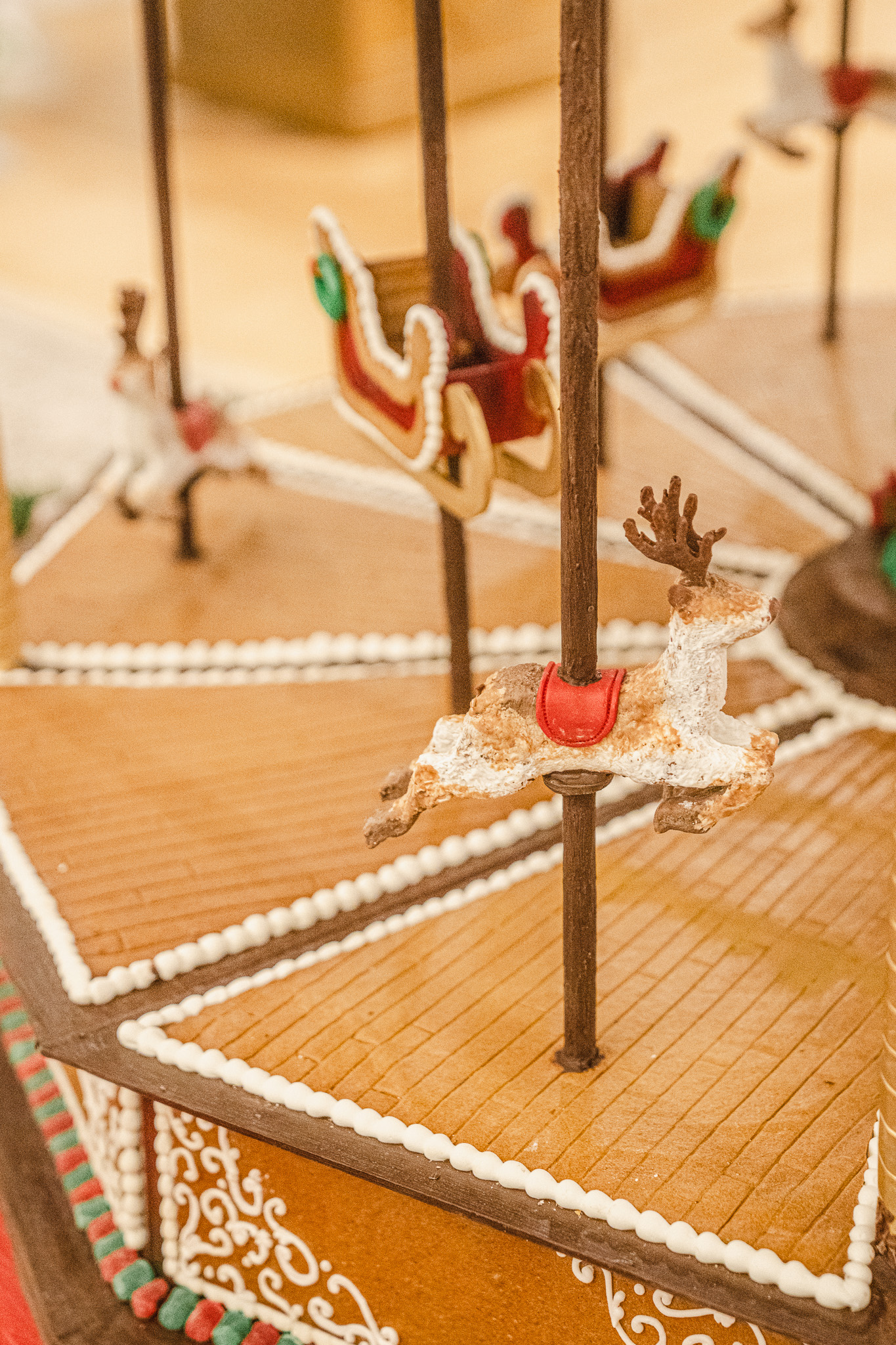 Chef Shelly Taylor’s attention to detail makes The Carolina’s Gingerbread Carousel shine.