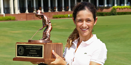 Then just 16, Isabella Fierro won the 2017 Women’s North & South Amateur Championship.