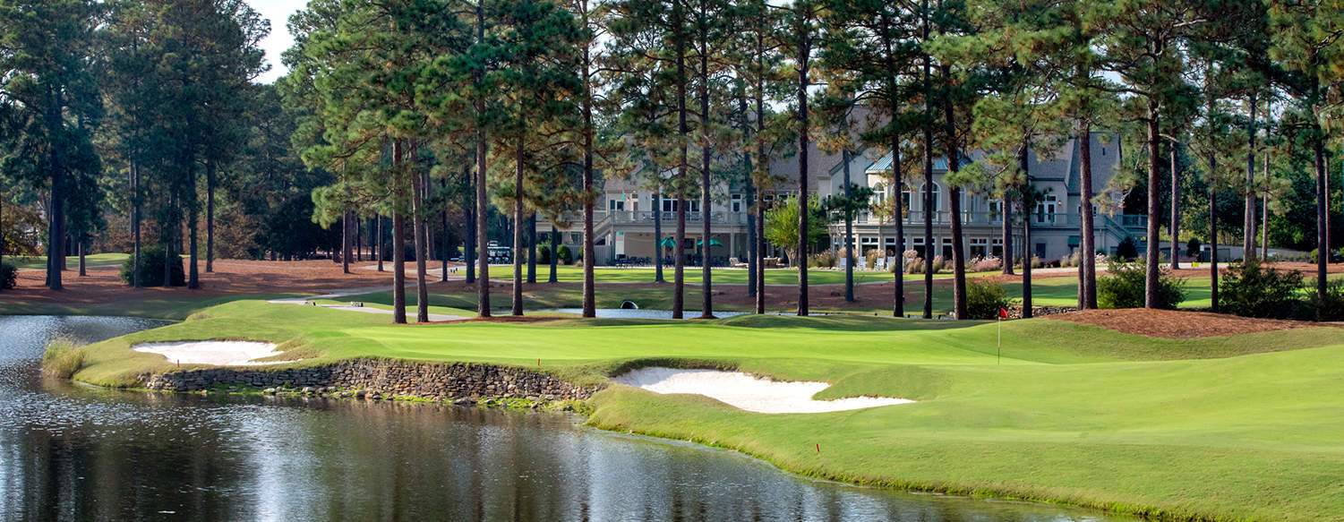 Inspired by Pinehurst No 2 Jack Nicklaus designed Pinehurst No 9 golf course at Pinehurst Resort