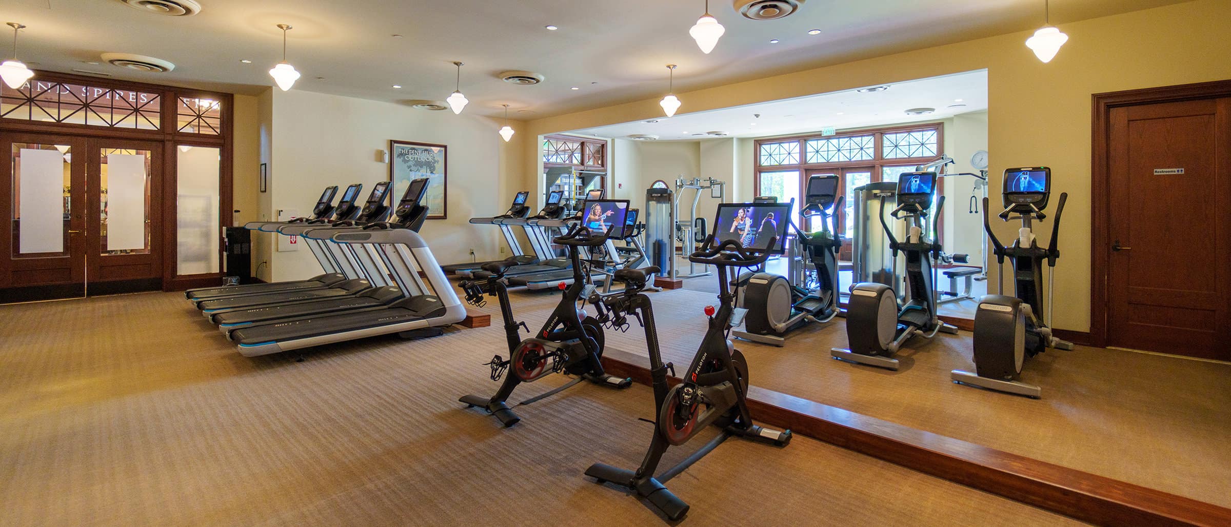 Complimentary resort fitness center at Pinehurst Resort and the Spa at Pinehurst