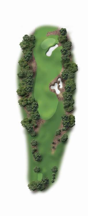Pinehurst Course 3 – Hole 1 illustration