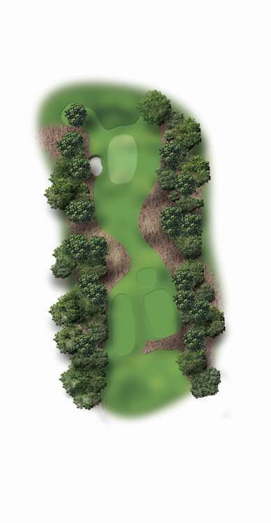 Pinehurst Course 3 – Hole 2 illustration