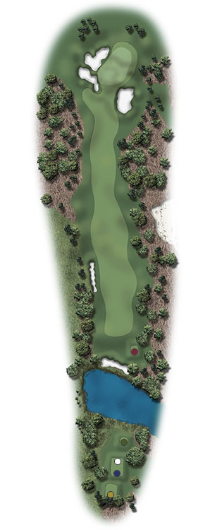 Hole 18 – Pinehurst Course No. 8 – Illustration