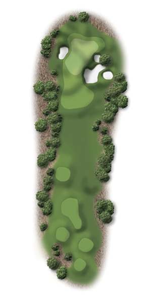 Hole 12 – Pinehurst Course No. 9 – Illustration