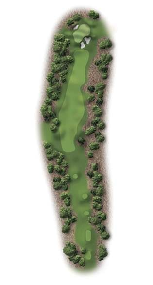 Hole 13 – Pinehurst Course No. 9 – Illustration