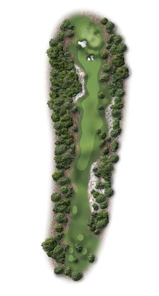 Hole 14 – Pinehurst Course No. 9 – Illustration