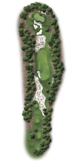 Hole 16 – Pinehurst Course No. 9 – Illustration