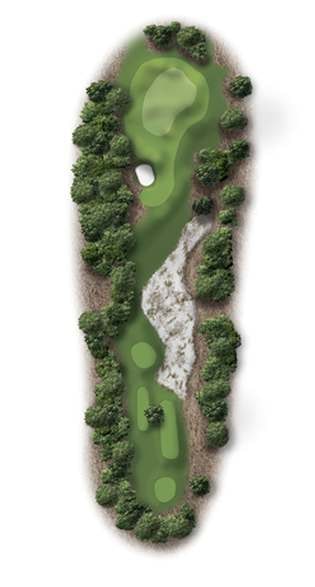 Hole 17 – Pinehurst Course No. 9 – Illustration