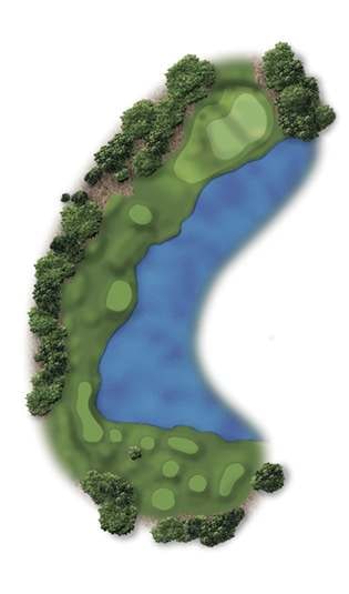 Hole 2 – Pinehurst Course No. 9 – Illustration
