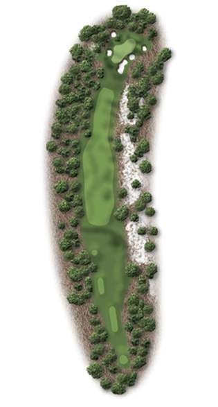 Hole 7 – Pinehurst Course No. 9 – Illustration