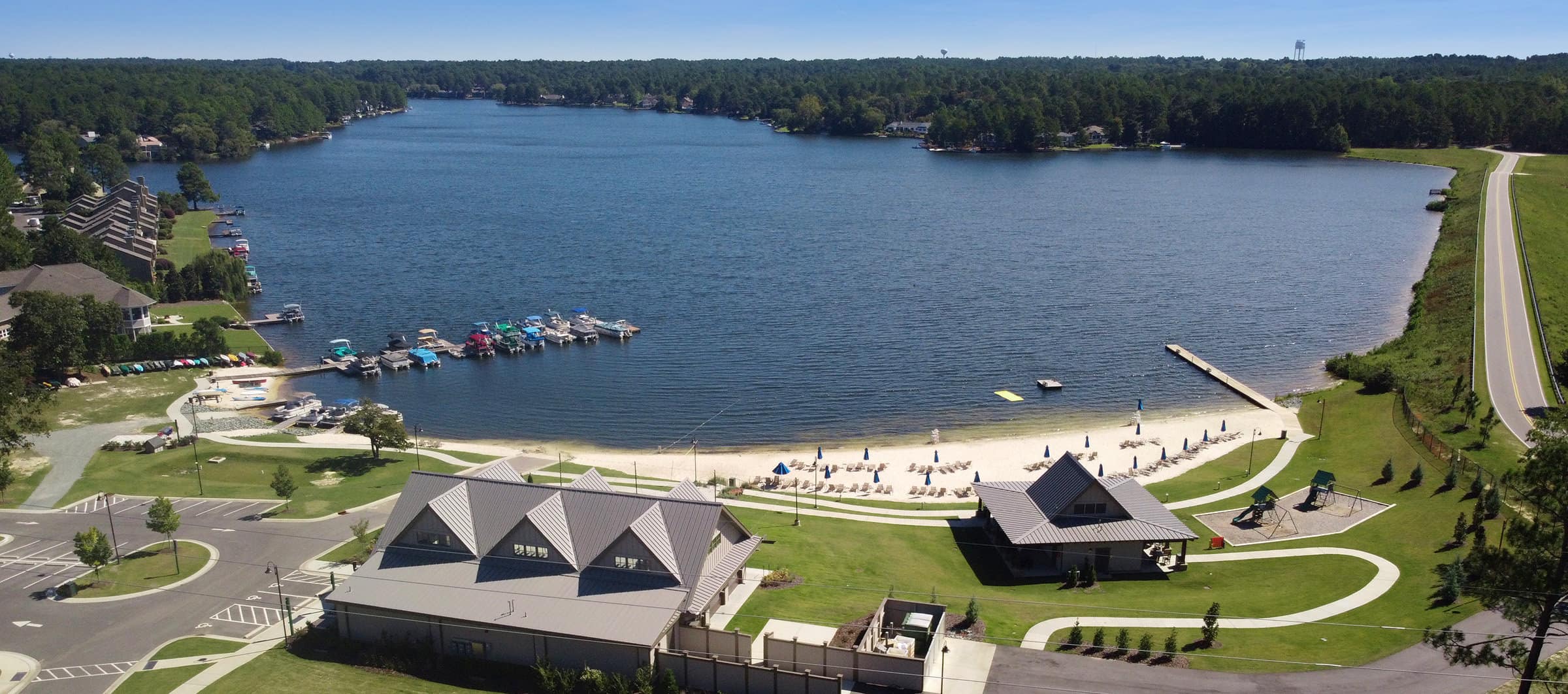 Pinehurst Lake with beach, boating, swimming, and fishing at Pinehurst Resort