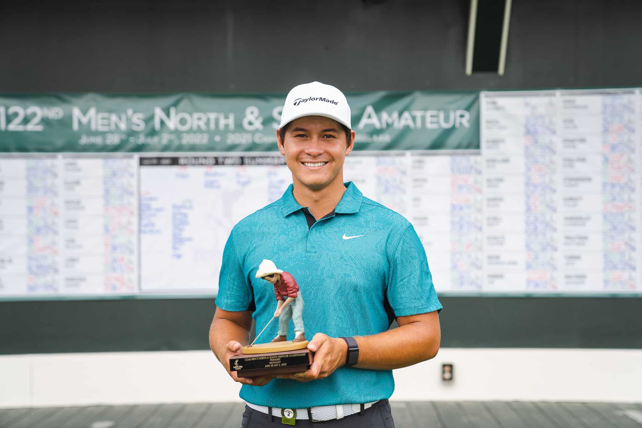 Karl Vilips is the medalist of the 122nd North & South Amateur. (Photo by Matt Gibson)