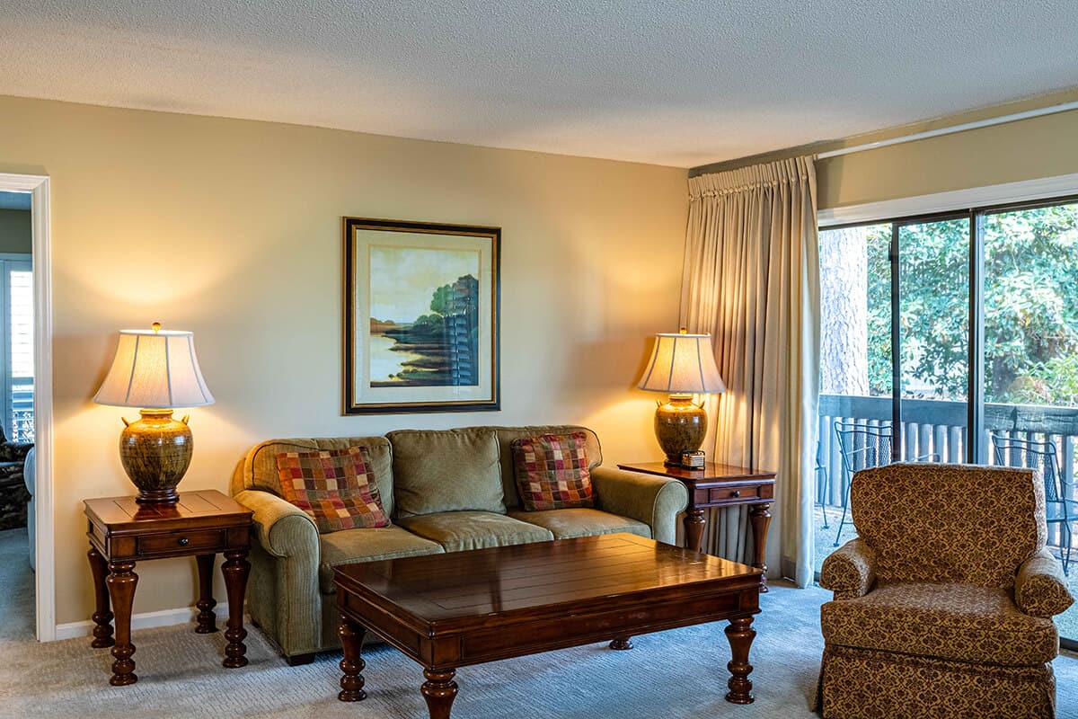 Pinehurst Condos – Golf Terrace 108 living Room