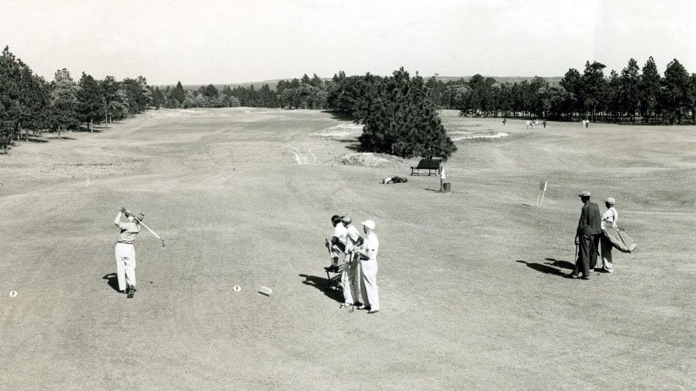 Historical shot of Pinehurst No 2 hole 14