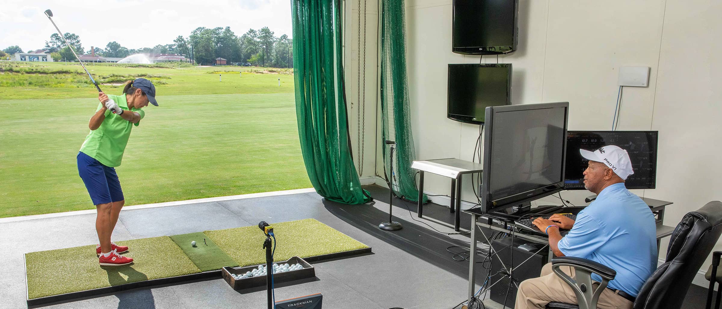 Pinehurst Resort swing analysis and group activities