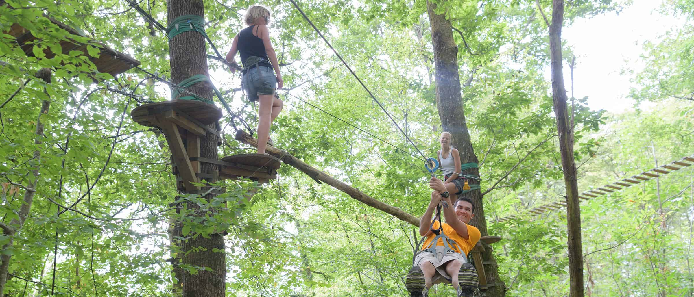 Zipline near me and group activities at Pinehurst Resort