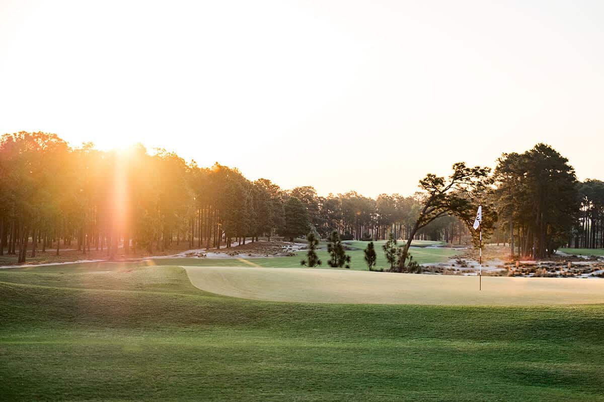 hole no. 3 at Pinehurst No. 2