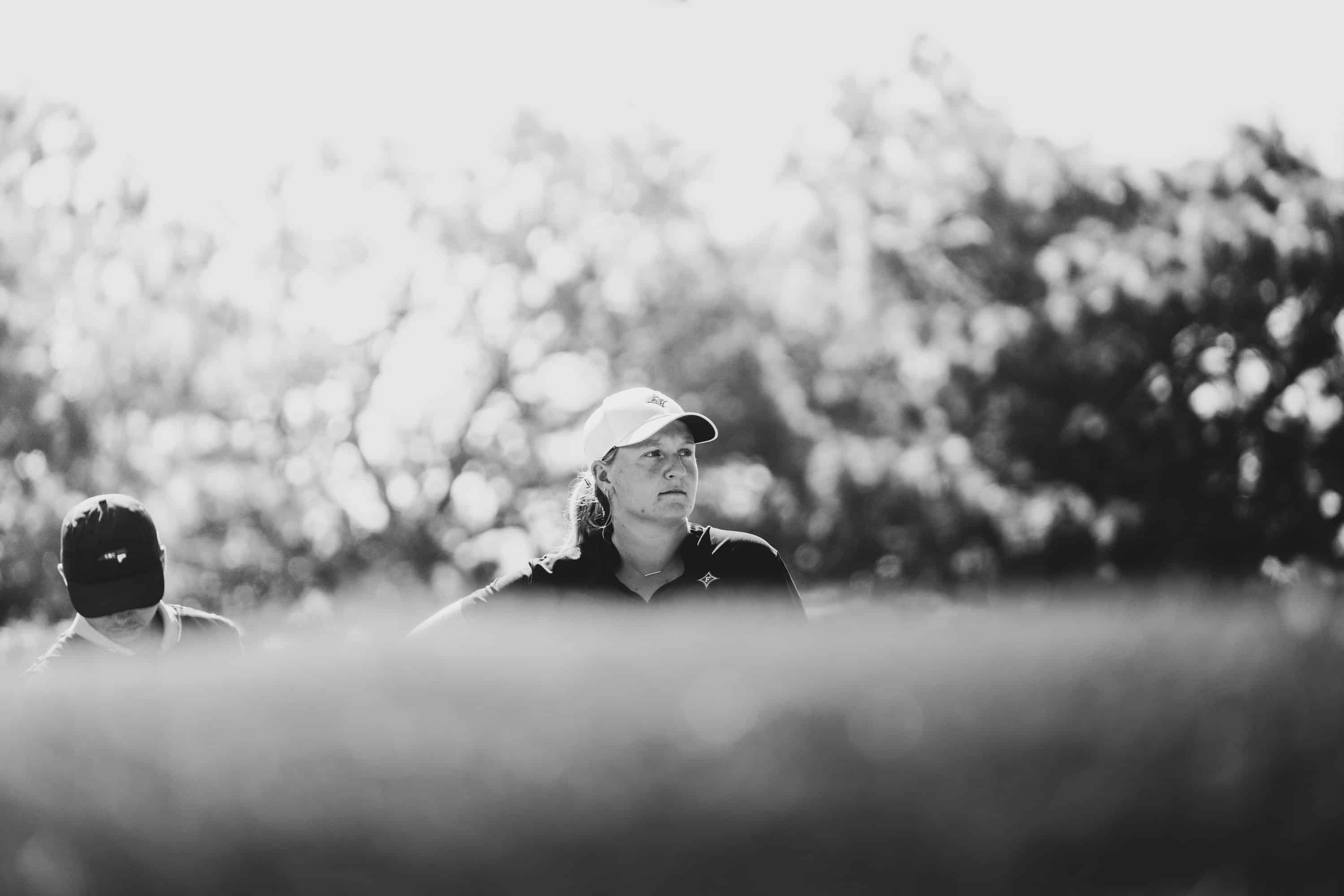 Anna Morgan looks on during the first round of the Women's North & South Amateur. (Photo by Zach Pessagno)