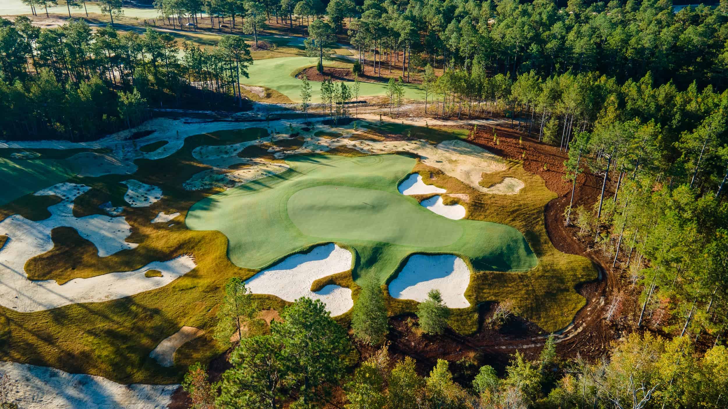 aerial view of Pinehurst newest golf course No. 10