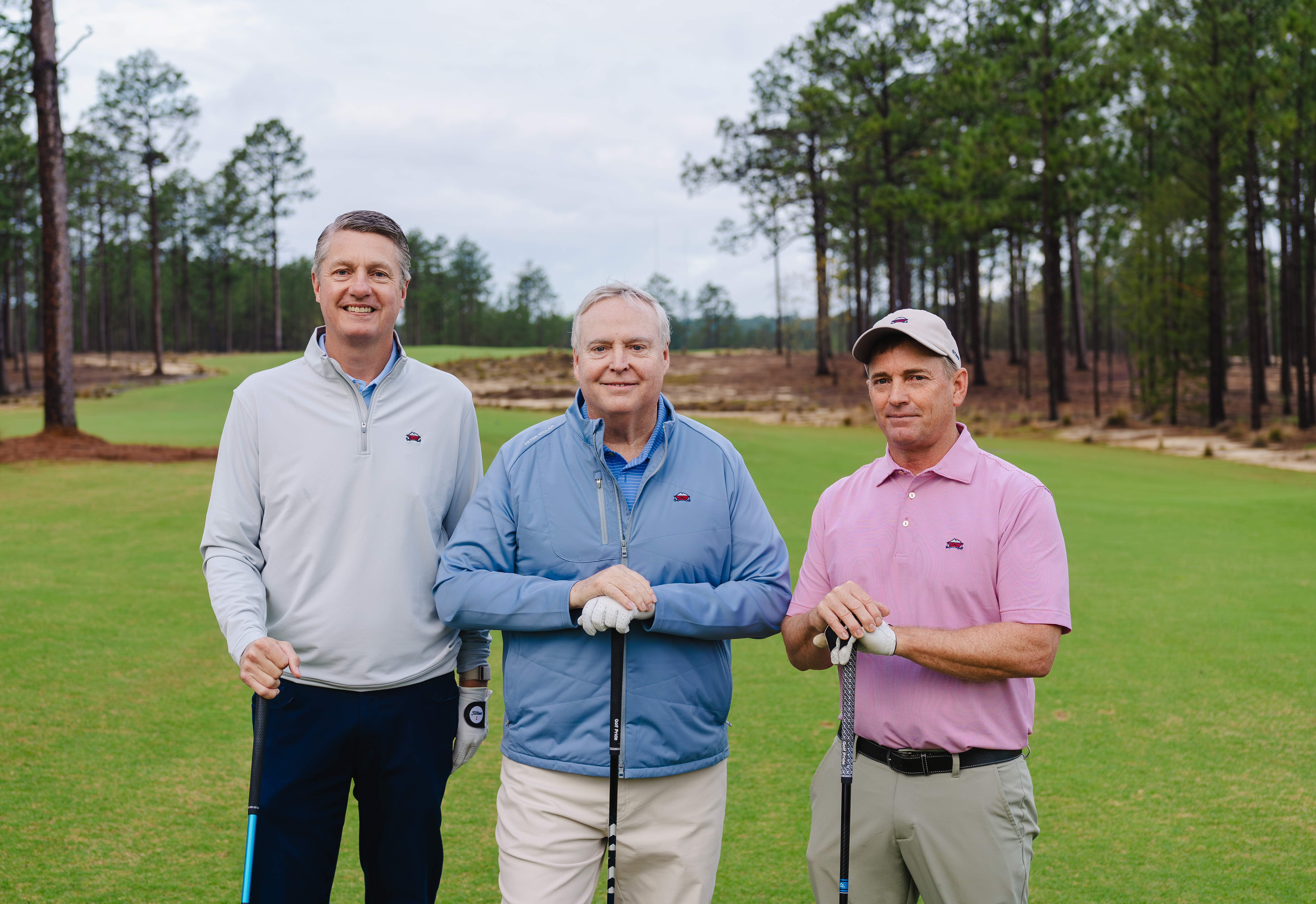 President Tom Pashley, CEO Bob Dedman Jr., and Golf Course Maintenance Manager Kevin Robinson