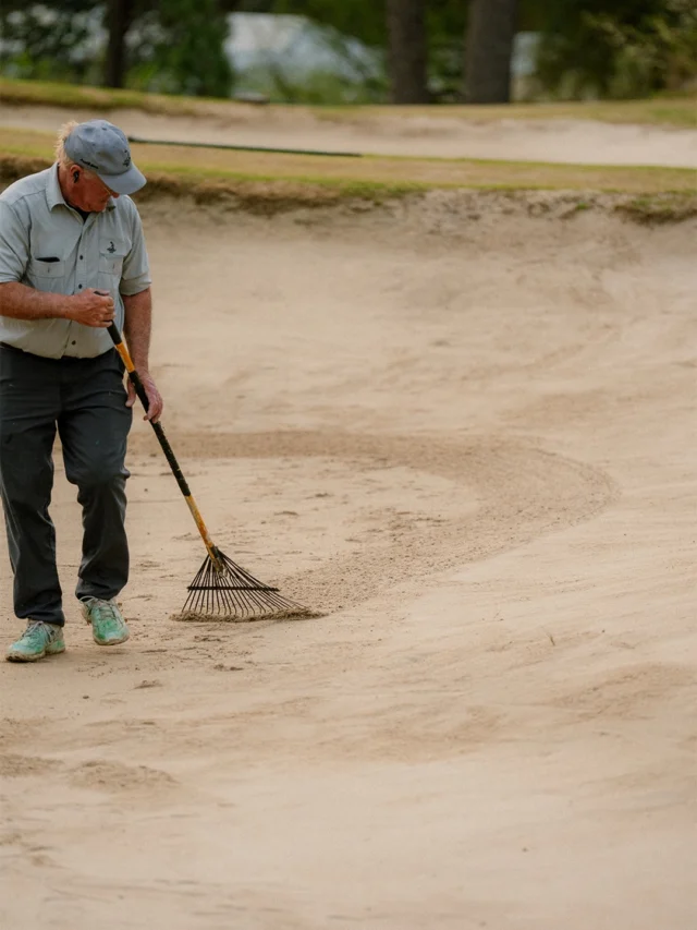 A morning with the golf course maintenance team.