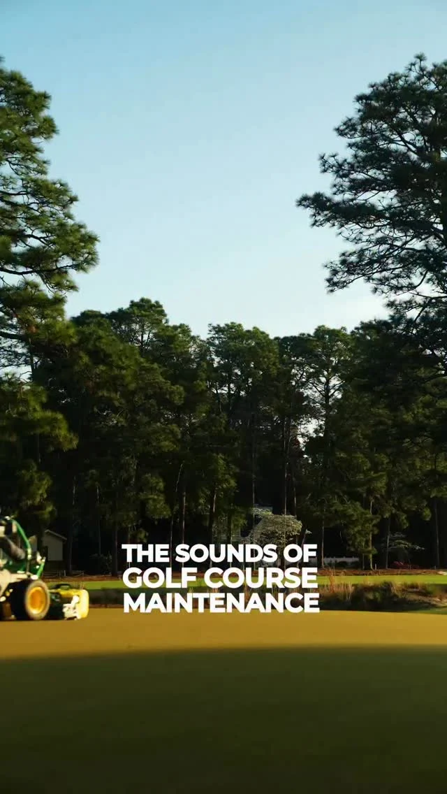 Golf course maintenance hard at work ⛳️