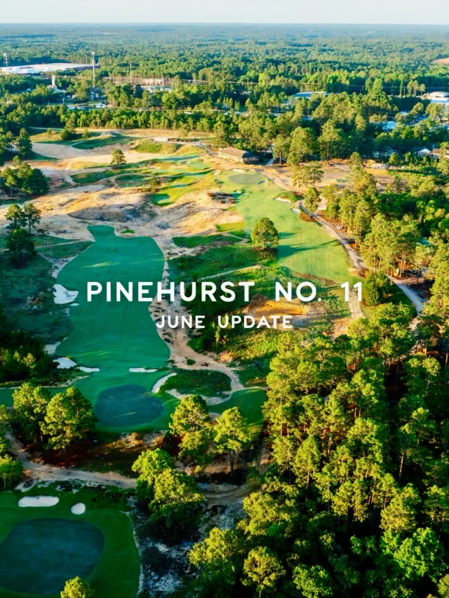 As of yesterday, all 18 greens have been sprigged at Pinehurst No. 11