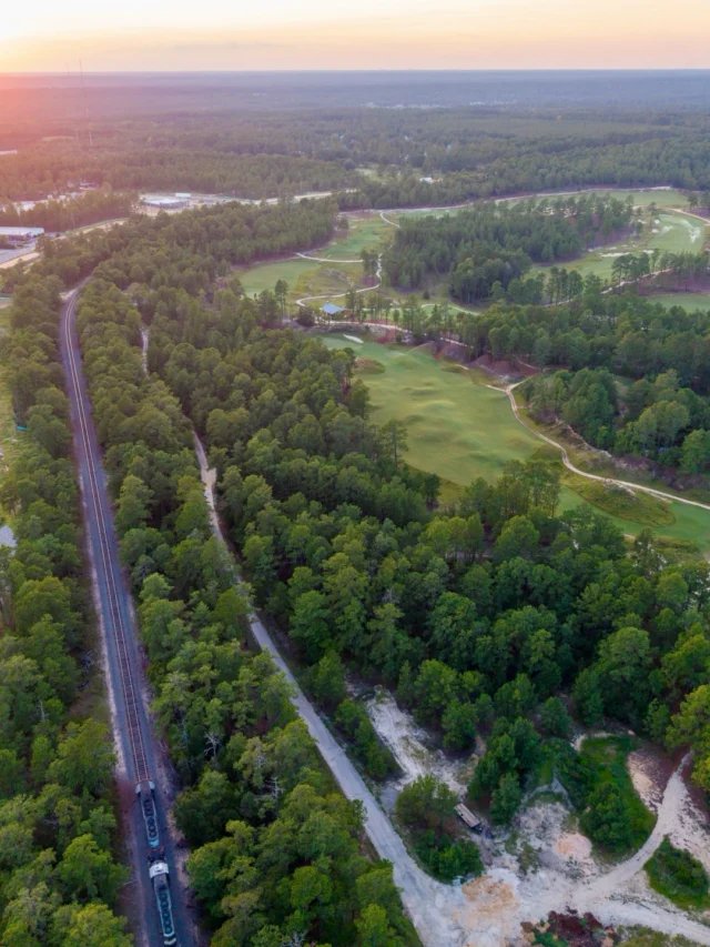 Historically, the railroad by Pinehurst Sandmines was used to transport sand from the area throughout the state • The tracks are still active today, photos taken last week as the train passed by No. 10